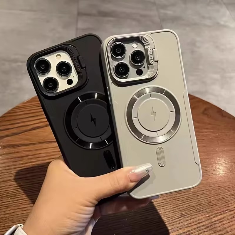 Magnetic Charging Stand - Telefoonhoesje met magnetische standaard voor iPhone