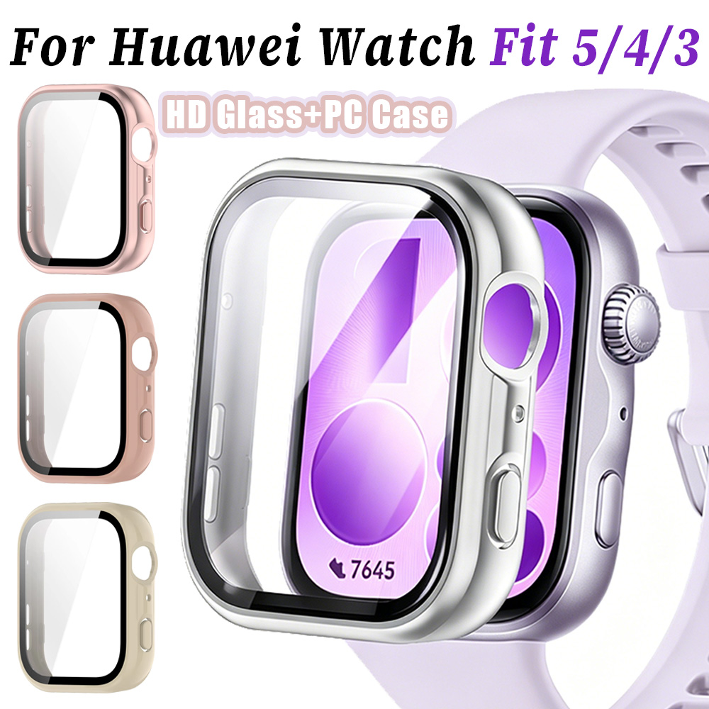 Huawei Smartwatch Accessories - HD Glas + PC Case Voor