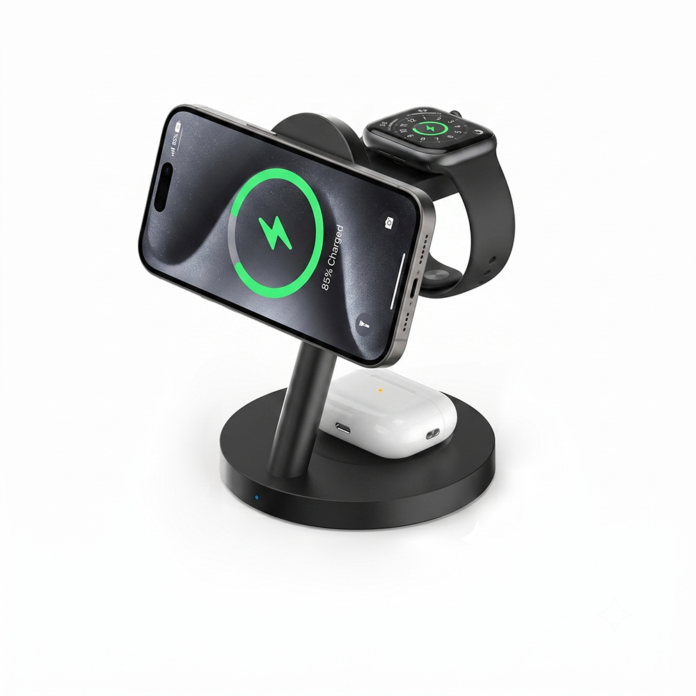 Smartwatch Ac - 25W magnetische draadloze oplaadstation met 45W-voedingsadapter