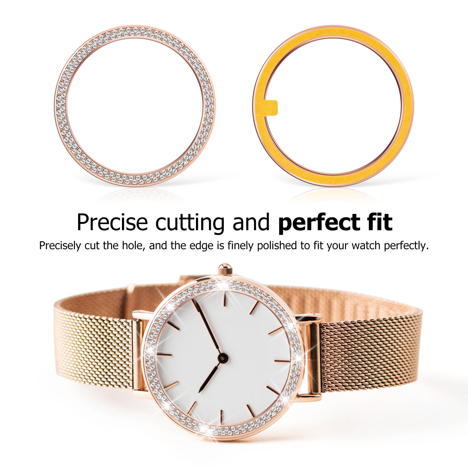 Watch Case Bumper - Strass horlogekast bezelhoes voor 3 beschermende