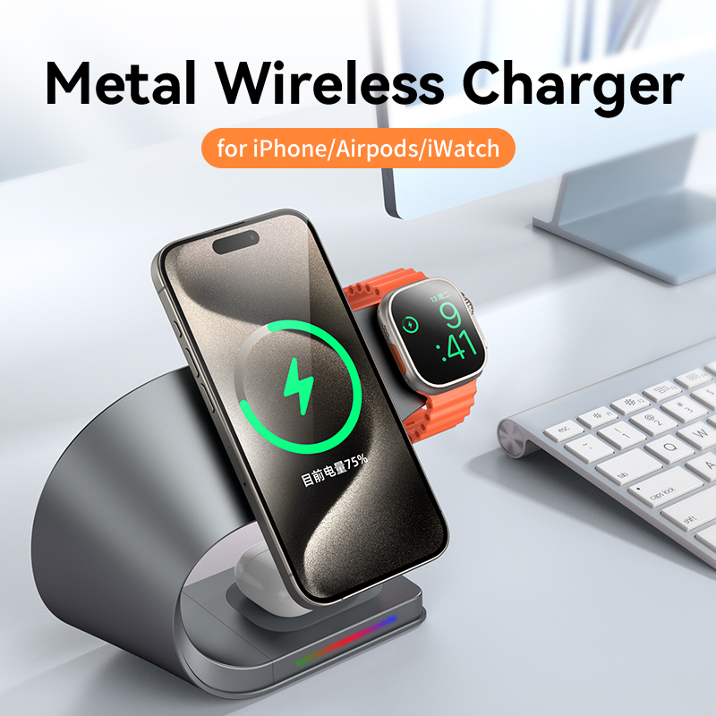 Metal Shell 4-in-1 draadloze o - Wireless Charger Watch recensie en prijs