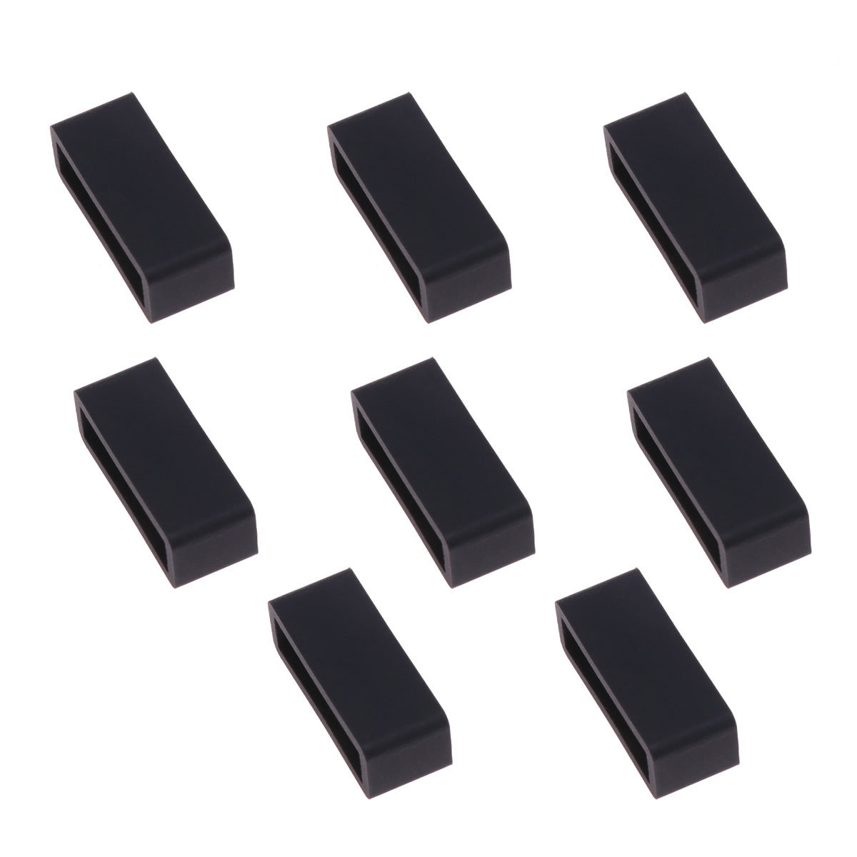 8 stuks 22 mm zwarte siliconen - Silicone Band Replacement recensie en prijs