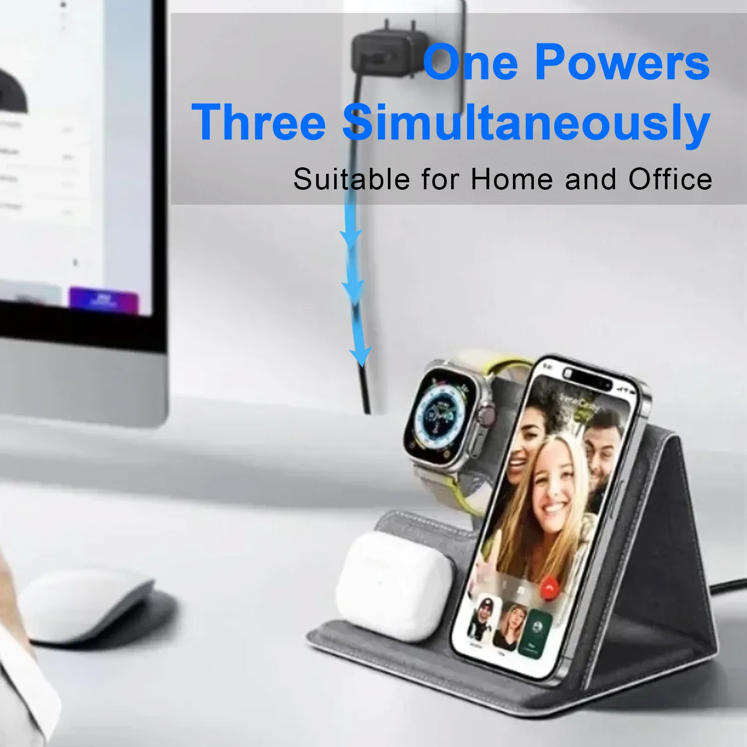 Draadloos oplaadstation 3-in-1 - Wireless Charger Watch recensie en prijs