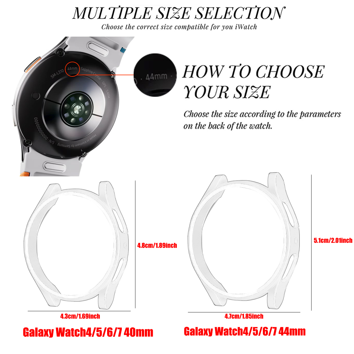 PC-skelet horlogekast voor Sam - Accessories For Galaxy Watch 5 recensie en prijs