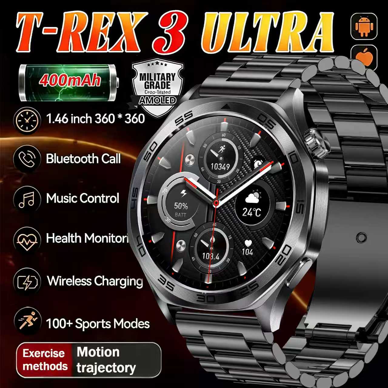2026 Heren Smartwatch 1.46 inc - Smartwatch Custom recensie en prijs