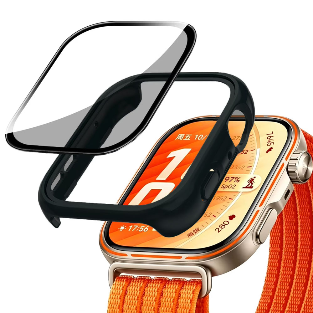 HD Glas + PC Case Voor Huawei  - Huawei Smartwatch Accessories recensie en prijs