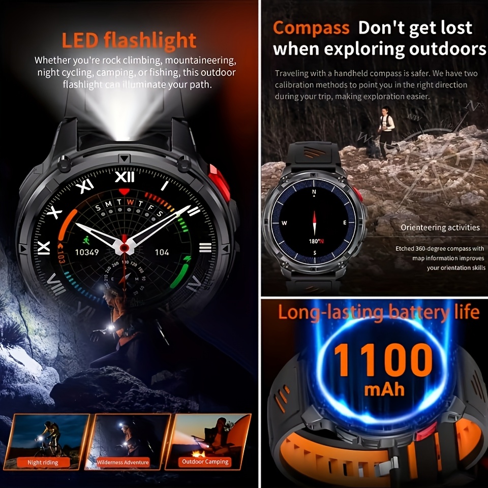 Nieuwe T-REX3 Ultra 1100mAh Ba - Smartwatch Custom recensie en prijs